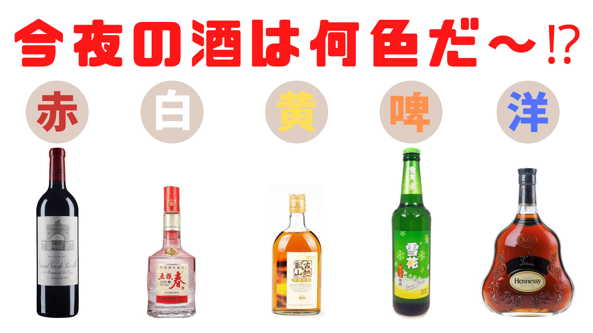 中国のお酒の種類と呼び方